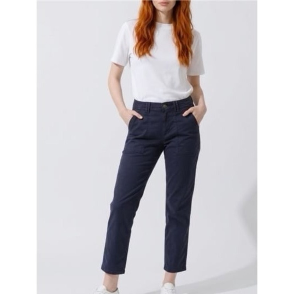 Classiccore Coastal Nautical Blue straight leg Crop Mid rise size 4 jeans pants